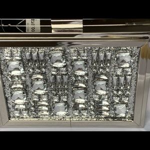 Aldo Silver Clutch with Jewels